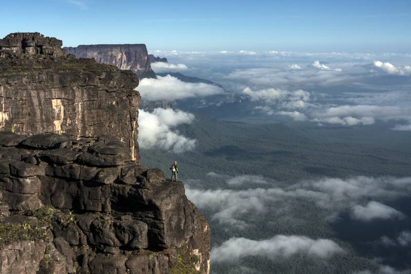 View from Roraima Tepui, triple border, Venezuela, Guyana, Brazil