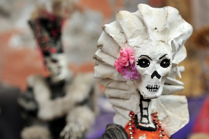 Mexican folklore skeletons in Mexico City, Mexico