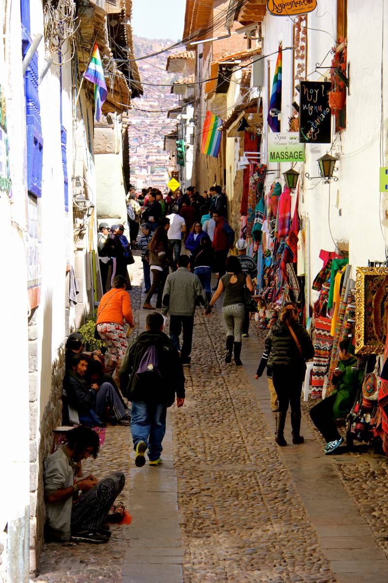 Busy streets of Cusco, Peru
