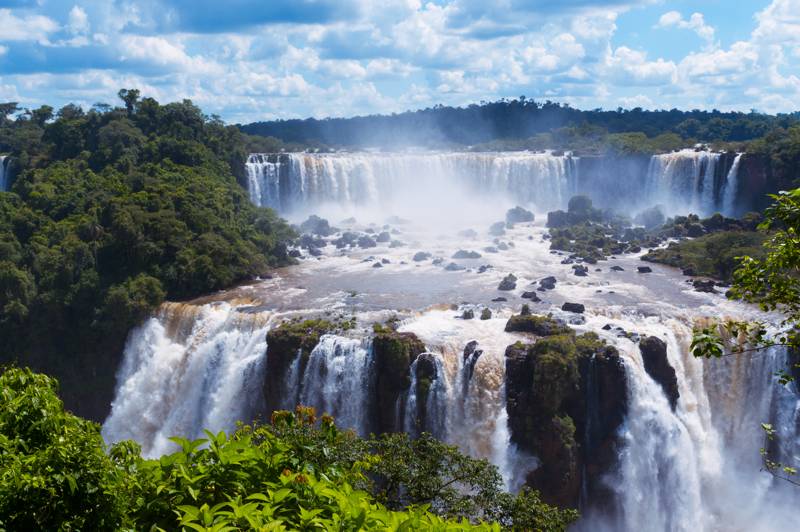Iguassu Falls in Brazil, Argentina, and Paraguay