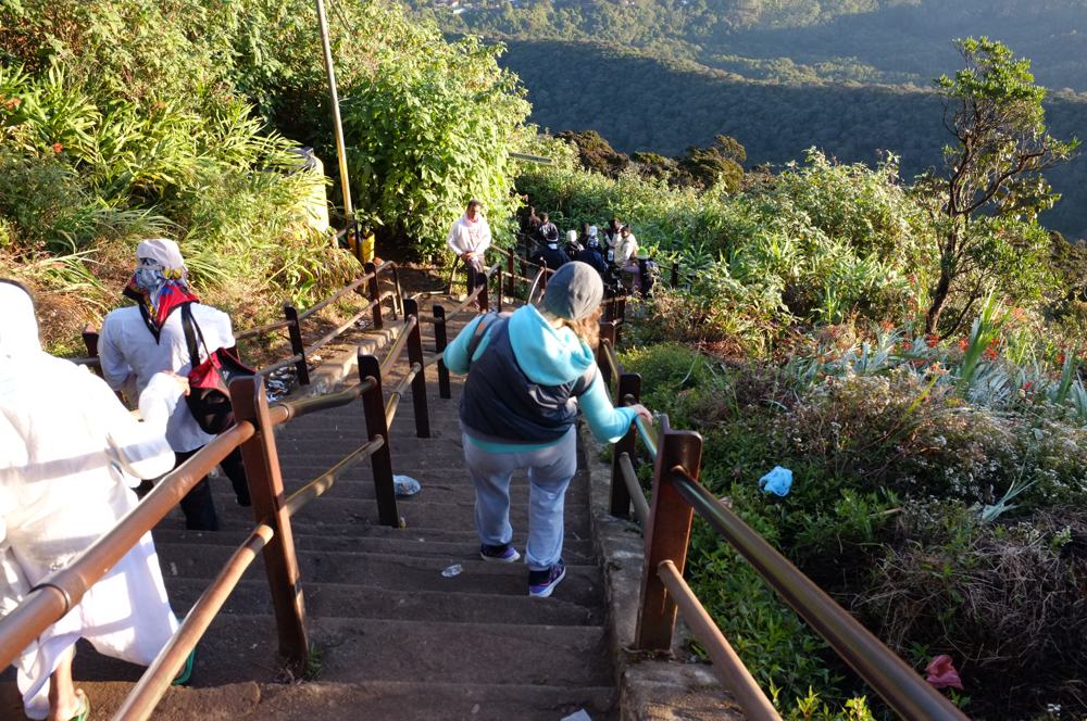 On the way down