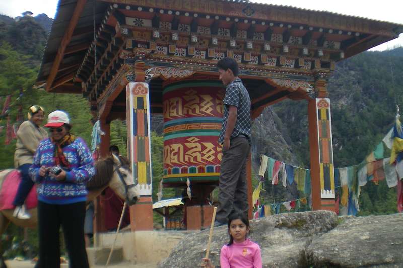 Monastery hiking trail in Bhutan