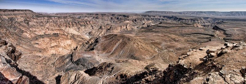 View over fish river canyon