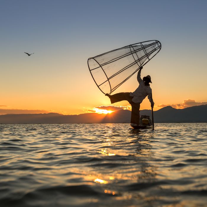 Fisherman at Inle Lake