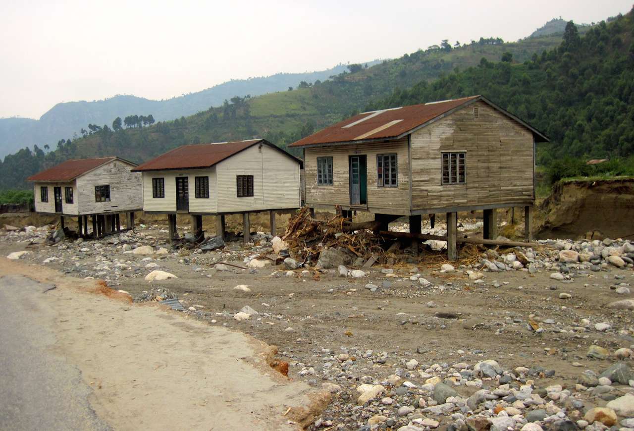 Kilembe village after flood